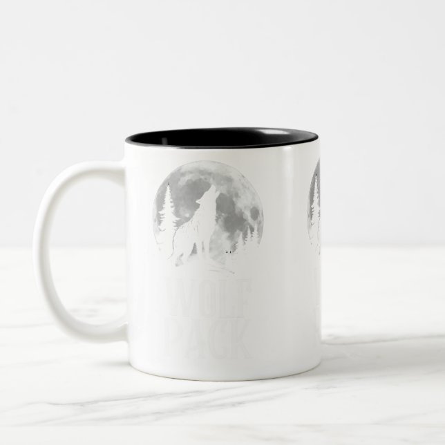 Caneca De Café Em Dois Tons Wolf Pack (Esquerda)