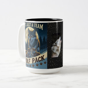 Caneca De Café Em Dois Tons Wolf Pack - Não apenas uma equipe, uma família sob