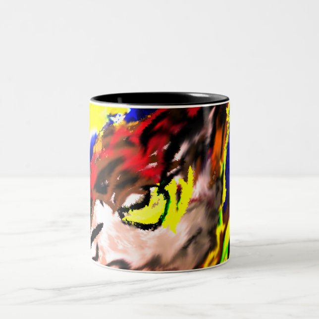 Caneca De Café Em Dois Tons Wolf star Yellows (Centro)