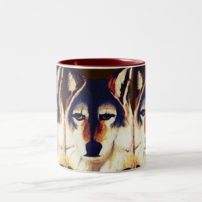 CANECA DE CAFÉ EM DOIS TONS WOLF VERMELHO (Centro)