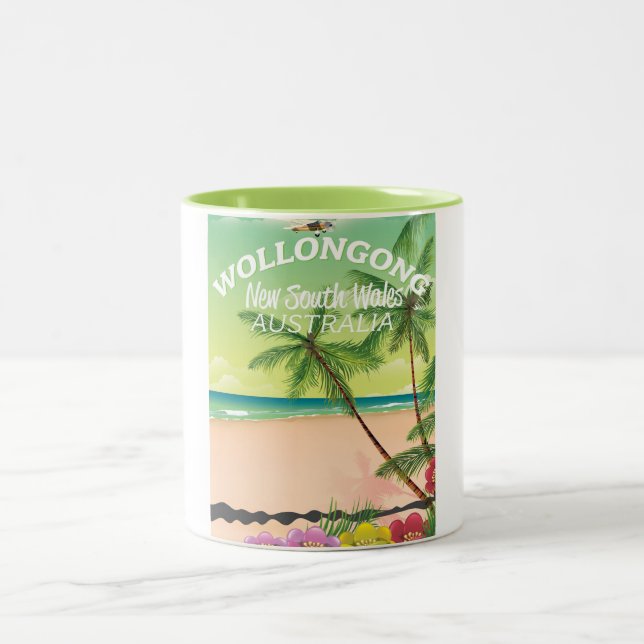 Caneca De Café Em Dois Tons Wollongong New South Wales Austrália (Centro)