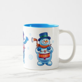 Caneca De Café Em Dois Tons Wonderland pessoas de neve Nome personalizado da c
