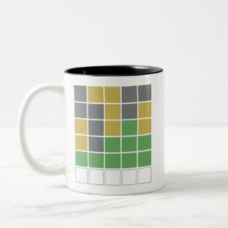 Caneca De Café Em Dois Tons Word Quebra-cabeça Grid Mug