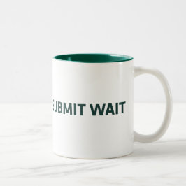 Caneca De Café Em Dois Tons WorkWriteSubmitWait