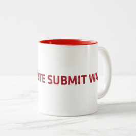 Caneca De Café Em Dois Tons WorkWriteSubmitWait
