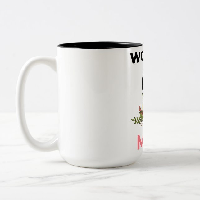 Caneca De Café Em Dois Tons World's Best Mom black (Esquerda)
