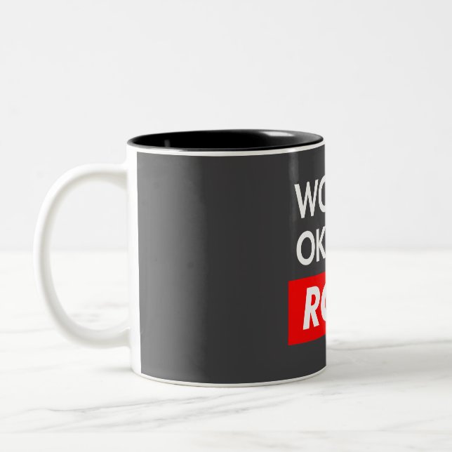 Caneca De Café Em Dois Tons Worlds okayest Roth (Esquerda)