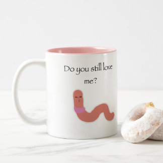 Caneca De Café Em Dois Tons Worm Meme Mug