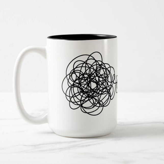 Caneca De Café Em Dois Tons Wrap-Around Chaos to Zen (Esquerda)
