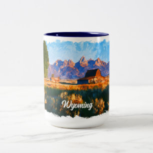 Caneca De Café Em Dois Tons Wyoming