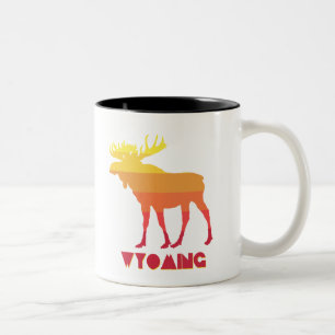 Caneca De Café Em Dois Tons Wyoming Moose