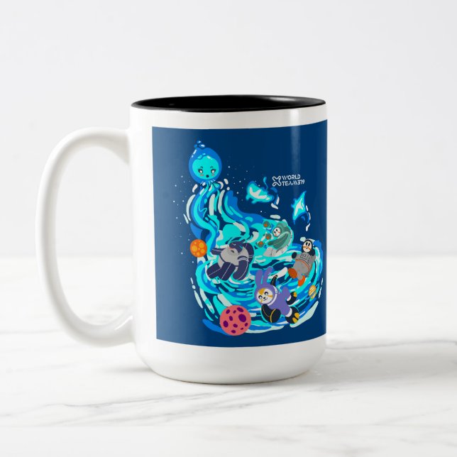 Caneca De Café Em Dois Tons X World Team 319-20250305 café (Esquerda)