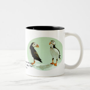 Caneca De Café Em Dois Tons Xadrez