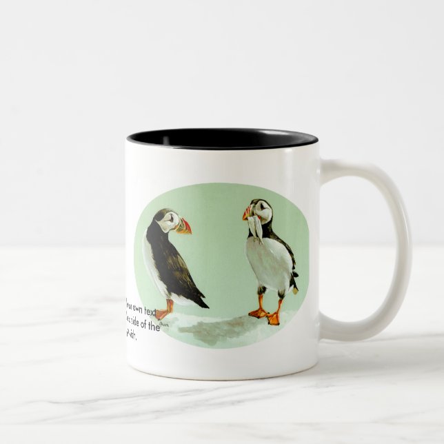 Caneca De Café Em Dois Tons Xadrez (Direita)