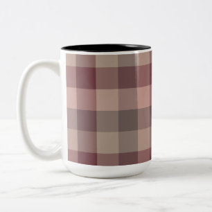 Caneca De Café Em Dois Tons Xadrez de blushwood