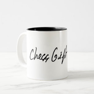 Caneca De Café Em Dois Tons Xadrez de MugChess