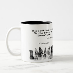Caneca De Café Em Dois Tons Xadrez de MugChess