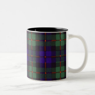 Caneca De Café Em Dois Tons Xadrez do scottish do tartan do clã de Murray