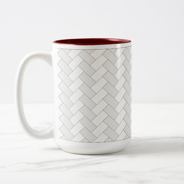 Caneca De Café Em Dois Tons Xarope de café da Herringbone (Esquerda)