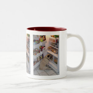Caneca De Café Em Dois Tons Xixi Pugpants de Howie