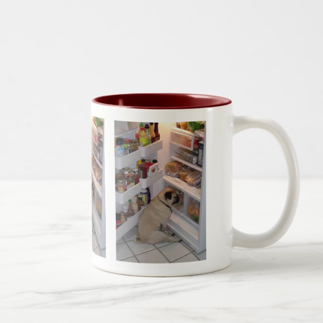 Caneca De Café Em Dois Tons Xixi Pugpants de Howie (Direita)