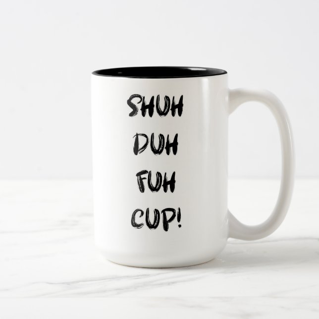 Caneca De Café Em Dois Tons Xuh Duh Fuh Cup - Café (Direita)