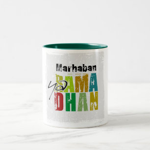 Caneca De Café Em Dois Tons Ya Ramadhan de Marhaban