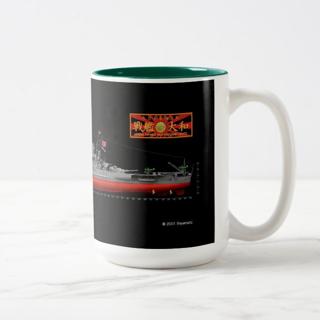 Caneca De Café Em Dois Tons Yamato , Battleship (Direita)