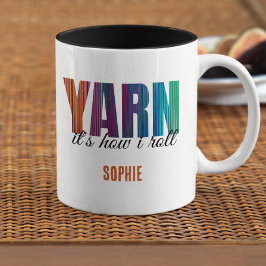 Caneca De Café Em Dois Tons Yarn, é como eu toco cocaína