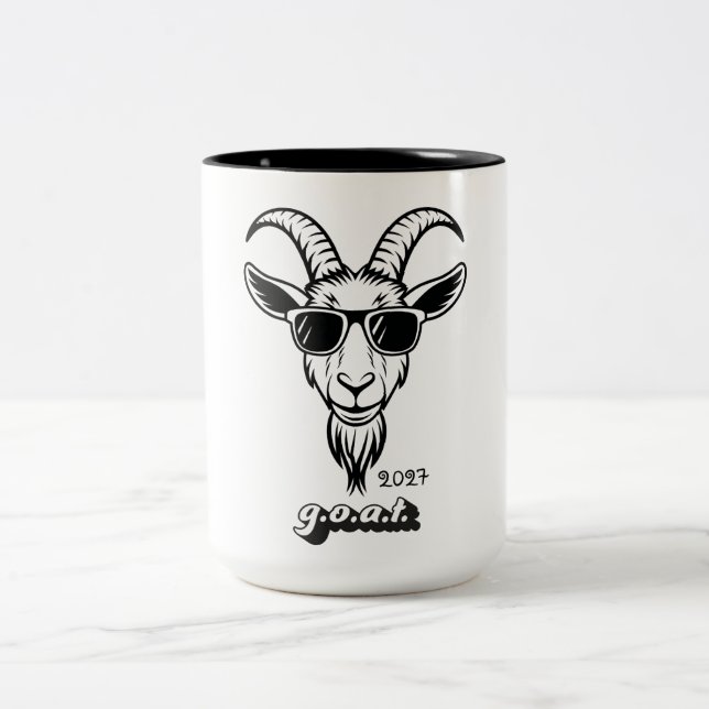 Caneca De Café Em Dois Tons Year of the Goat 2027 (Centro)