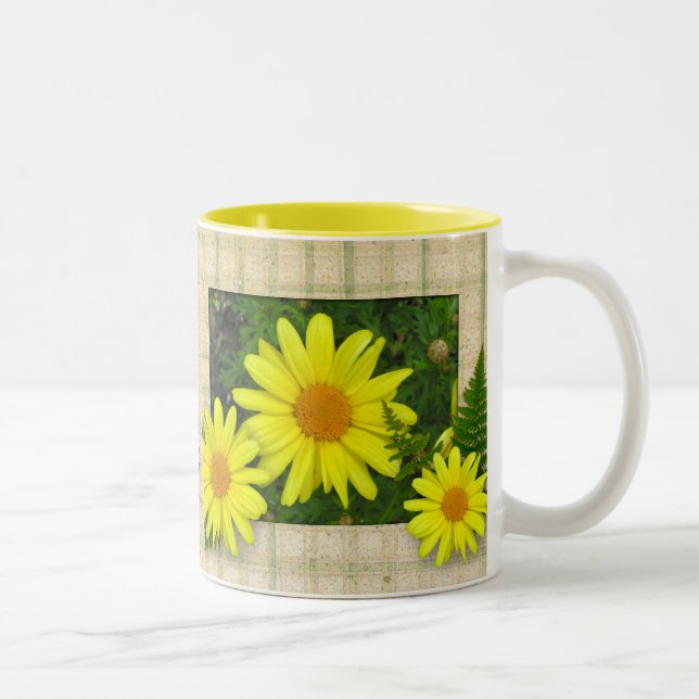 Caneca De Café Em Dois Tons Yellow Daisies Mug (Direita)