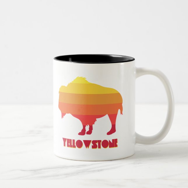Caneca De Café Em Dois Tons Yellowstone Bison (Direita)