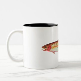 Caneca De Café Em Dois Tons Yellowstone Cutthroat Trout