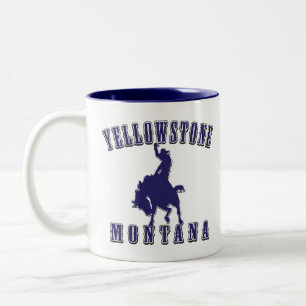 Caneca De Café Em Dois Tons Yellowstone Montana