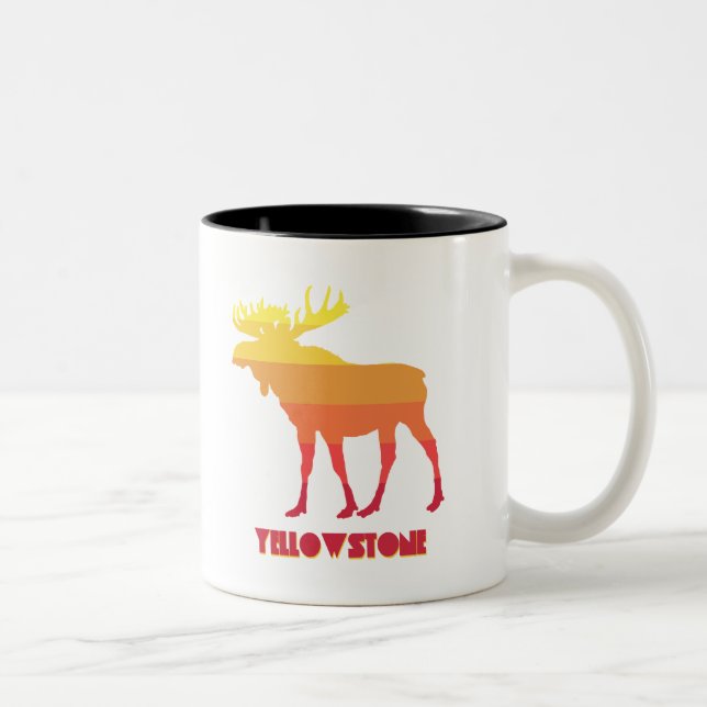 Caneca De Café Em Dois Tons Yellowstone Moose (Direita)