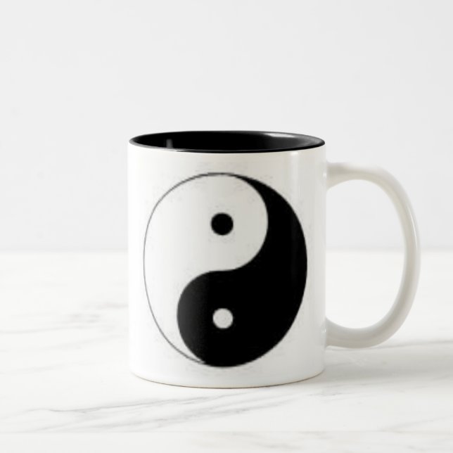Caneca De Café Em Dois Tons Yin Yang (Direita)