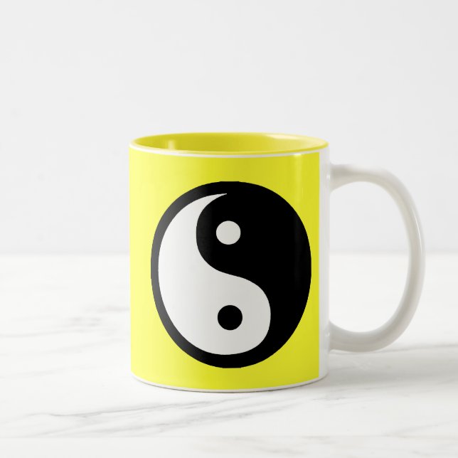Caneca De Café Em Dois Tons ying yang (Direita)