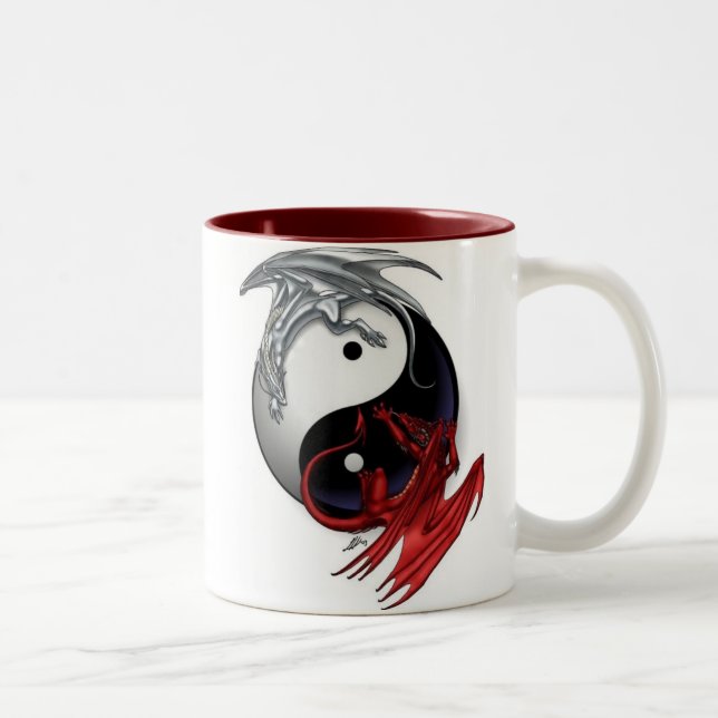 Caneca De Café Em Dois Tons Ying Yang (Direita)