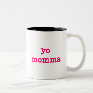 Caneca De Café Em Dois Tons Yo Momma