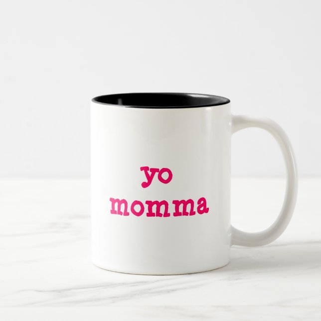Caneca De Café Em Dois Tons Yo Momma (Direita)