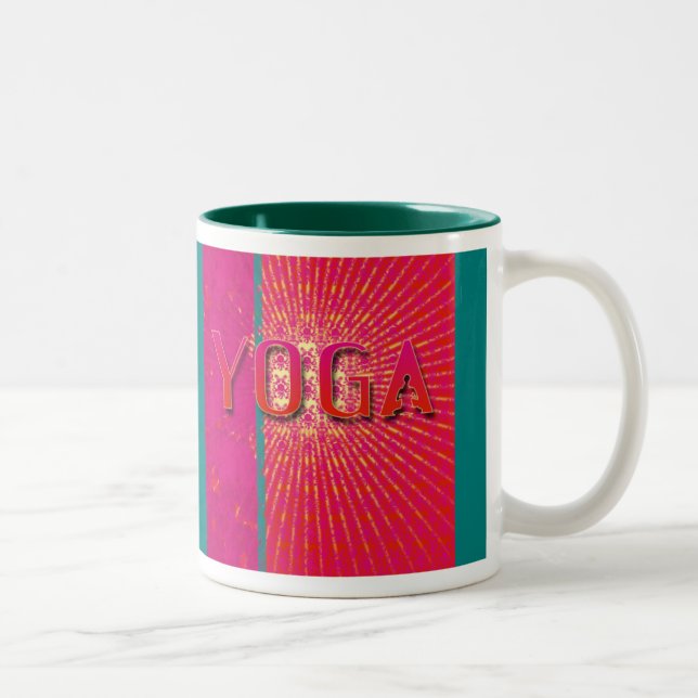 Caneca De Café Em Dois Tons Yoga 1 - Mug, Copa (Direita)