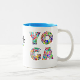 Caneca De Café Em Dois Tons Yoga Gift Mug bonito com Nome Personalizado Taça d