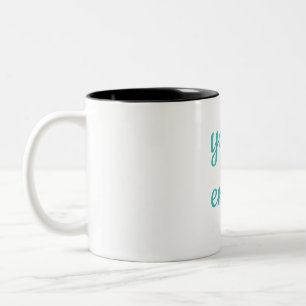 Caneca De Café Em Dois Tons Yoga Lover Faça Yoga E Aproveite A Vida