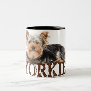 Caneca De Café Em Dois Tons Yorkie