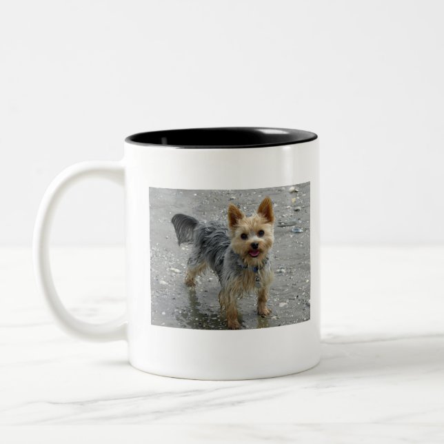 Caneca De Café Em Dois Tons Yorkie (Esquerda)