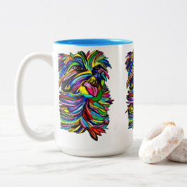 Caneca De Café Em Dois Tons Yorkie Love Mug