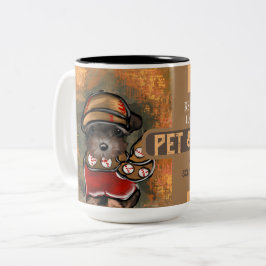 Caneca De Café Em Dois Tons Yorkie Poo