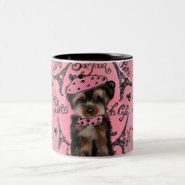 CANECA DE CAFÉ EM DOIS TONS YORKIE POO