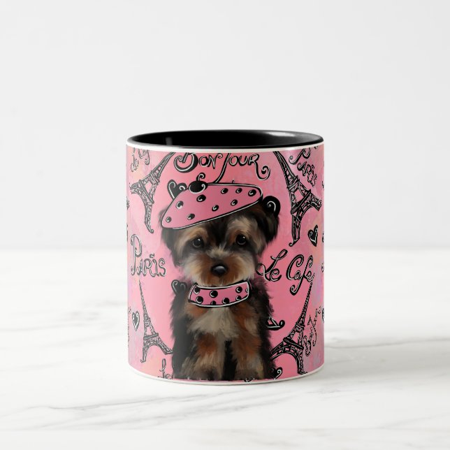 CANECA DE CAFÉ EM DOIS TONS YORKIE POO (Centro)