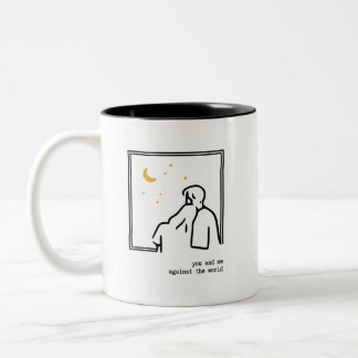Caneca De Café Em Dois Tons You and Me 